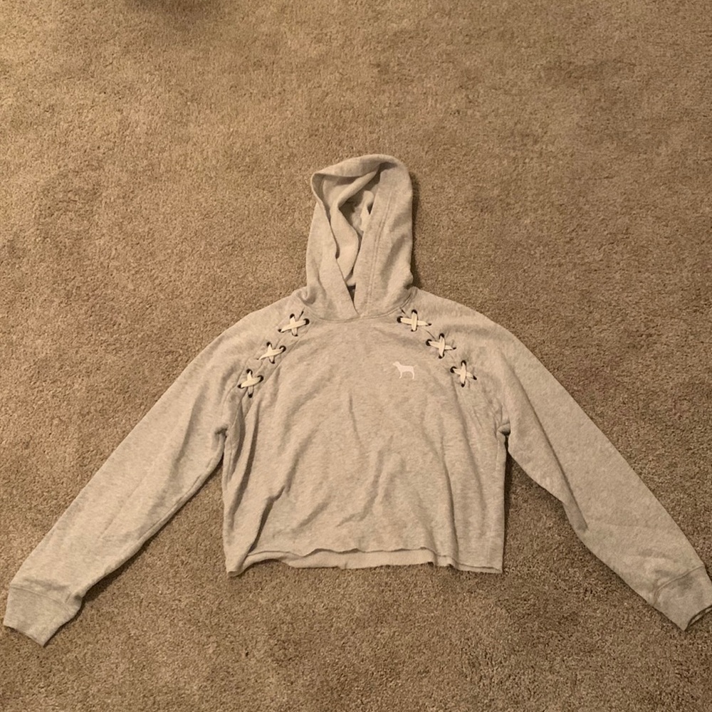 Victoria’s secret (Pink) Gray Crop top